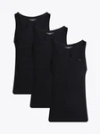 Tommy Hilfiger Underwear Tanktop 3P TANK TOP mit Logo-Stickerei Schwarz
