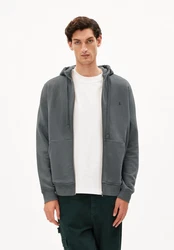 Armedangels Sweatjacke Saromian Comfort Herren dunkelgrau
