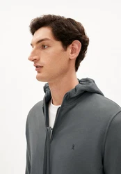Armedangels Sweatjacke Saromian Comfort Herren dunkelgrau