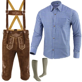 Myooka Trachtenlederhose Herren Set