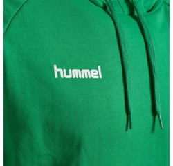 hummel Sweater Go Cotton Hoody Kapuzenpullover Neonfarben/Grün