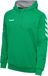 hummel Sweater Go Cotton Hoody Kapuzenpullover Neonfarben/Grün