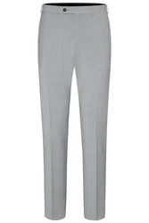 Digel Anzughose Per-V Baukastenhose Grau/Hellgrau