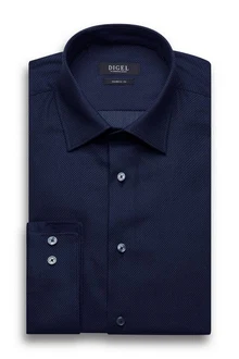 Digel Businesshemd Dabato Dunkelblau/Blau