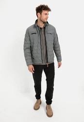 camel active Jacke Grau/Hellgrau/Dunkelgrau/Dunkelgrün
