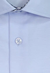 seidensticker Langarmhemd Businesshemd Patch5 Hellblau/Dunkelblau/Blau