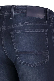MAC 5-Pocket Jeans Arne Dunkelblau/Blau/Lila