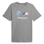 PUMA T-Shirt Motorsport BMW MMS ESS LOGO TEE Grau/Hellblau/Dunkelgrau