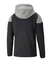 PUMA Sweatjacke teamCUP Casuals Kapuzenjacke Dunkelblau/Dunkelgrau/Grau/Schwarz/Rot