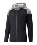 PUMA Sweatjacke teamCUP Casuals Kapuzenjacke Dunkelblau/Dunkelgrau/Grau/Schwarz/Rot