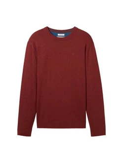 TOM TAILOR Pullover Basic Crewneck Knit TOM TAILOR Pullover Basic Crewneck Knit