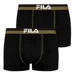 FILA Herren Boxer Shorts - Vorteilspack Logobund Urban Cotton Stretch Rot/Dunkelgrün/Schwarz/Grau/Beige/Rosa