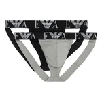 Emporio Armani G-String 2e Pack Jockstrap Stretch Cotton Rot/Lila/Weiß/Grün/Hellgrau/Orange/Blau