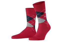 Burlington Socken Manchester Rot/Dunkelrot