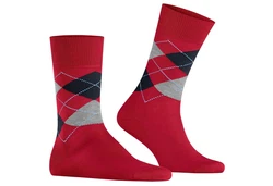 Burlington Socken Manchester Rot/Dunkelrot