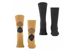 Burlington Kurzsocken Herren Socken Everyday 2-Pack Beige/Gelb/Khaki/Schwarz/Mischfarben