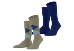 Burlington Kurzsocken Herren Socken Everyday 2-Pack Blau/Türkis