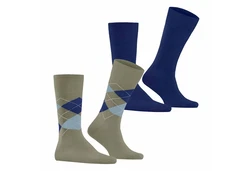 Burlington Kurzsocken Herren Socken Everyday 2-Pack Blau/Türkis