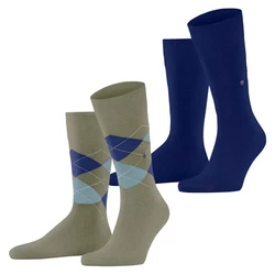 Burlington Kurzsocken Herren Socken Everyday 2-Pack Blau/Türkis