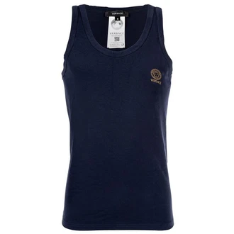 Versace Herren Tank Top TOPEKA Dunkelblau/Blau