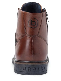 bugatti Schnürboots Caj kastanienbraun / schwarz