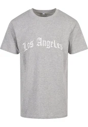 Mister Tee T-Shirt Los Angeles Wording Tee Grau/Hellgrau