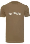 Mister Tee T-Shirt Los Angeles Wording Tee Khaki/Dunkelgrün/Braun/Gold
