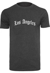 Mister Tee T-Shirt Los Angeles Wording Tee Hellgrau/Dunkelgrau/Blau/Grau/Grün