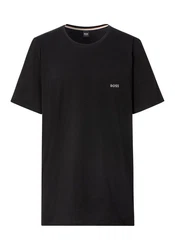 BOSS T-Shirt B-Mix&Match T mit Stickerei Schwarz/Beige