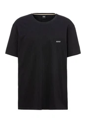 BOSS T-Shirt B-Mix&Match T mit Stickerei Schwarz/Beige