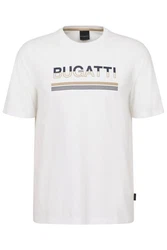 bugatti T-Shirt Creme/Weiß/Khaki