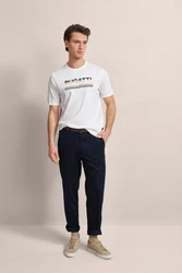 bugatti T-Shirt Creme/Weiß/Khaki