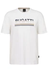 bugatti T-Shirt Creme/Weiß/Khaki