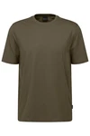 bugatti T-Shirt mit Print Khaki/Dunkelgrün