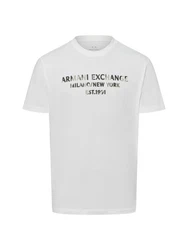 Armani Exchange Connected T-Shirt Weiß/Hellgrau