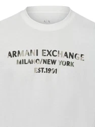 Armani Exchange Connected T-Shirt Weiß/Hellgrau