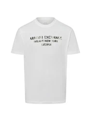 Armani Exchange Connected T-Shirt Weiß/Hellgrau