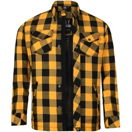 Motorradjacke Lumberjack Jacken-Hemd Basic schwarz / gelb Herren 3XL