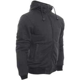 Motorradjacke Safety 3 Baumwoll-Hoodie schwarz 3XL