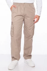 Kendindza Collection Cargohose Rangerhose Cargo Hose Herren Khaki/Beige