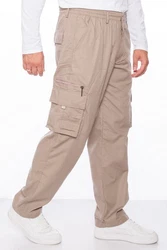 Kendindza Collection Cargohose Rangerhose Cargo Hose Herren Khaki/Beige