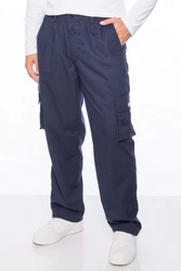 Kendindza Collection Cargohose Rangerhose Cargo Hose Herren Dunkelblau/Blau