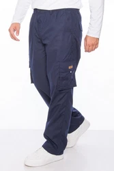 Kendindza Collection Cargohose Rangerhose Cargo Hose Herren Dunkelblau/Blau