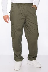Kendindza Collection Cargohose Rangerhose Cargo Hose Herren Dunkelgrün/Khaki