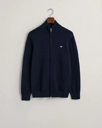Gant Strickjacke Casual Zip Cardigan EVENING BLUE/BLAU