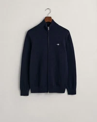 Gant Strickjacke Casual Zip Cardigan EVENING BLUE/BLAU