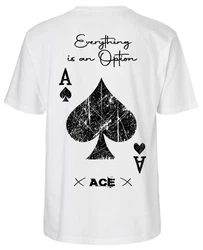 RMK T-Shirt Poker Ass Ace Grün/Weiß/Schwarz/Creme/Dunkelrot/Silber