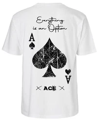 RMK T-Shirt Poker Ass Ace Grün/Weiß/Schwarz/Creme/Dunkelrot/Silber