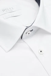 Digel Businesshemd Argos (1-tlg) Creme/Weiß/Rot