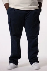 STHUGE Cargohose Bauchfit Baggy Fit Dunkelblau/Blau